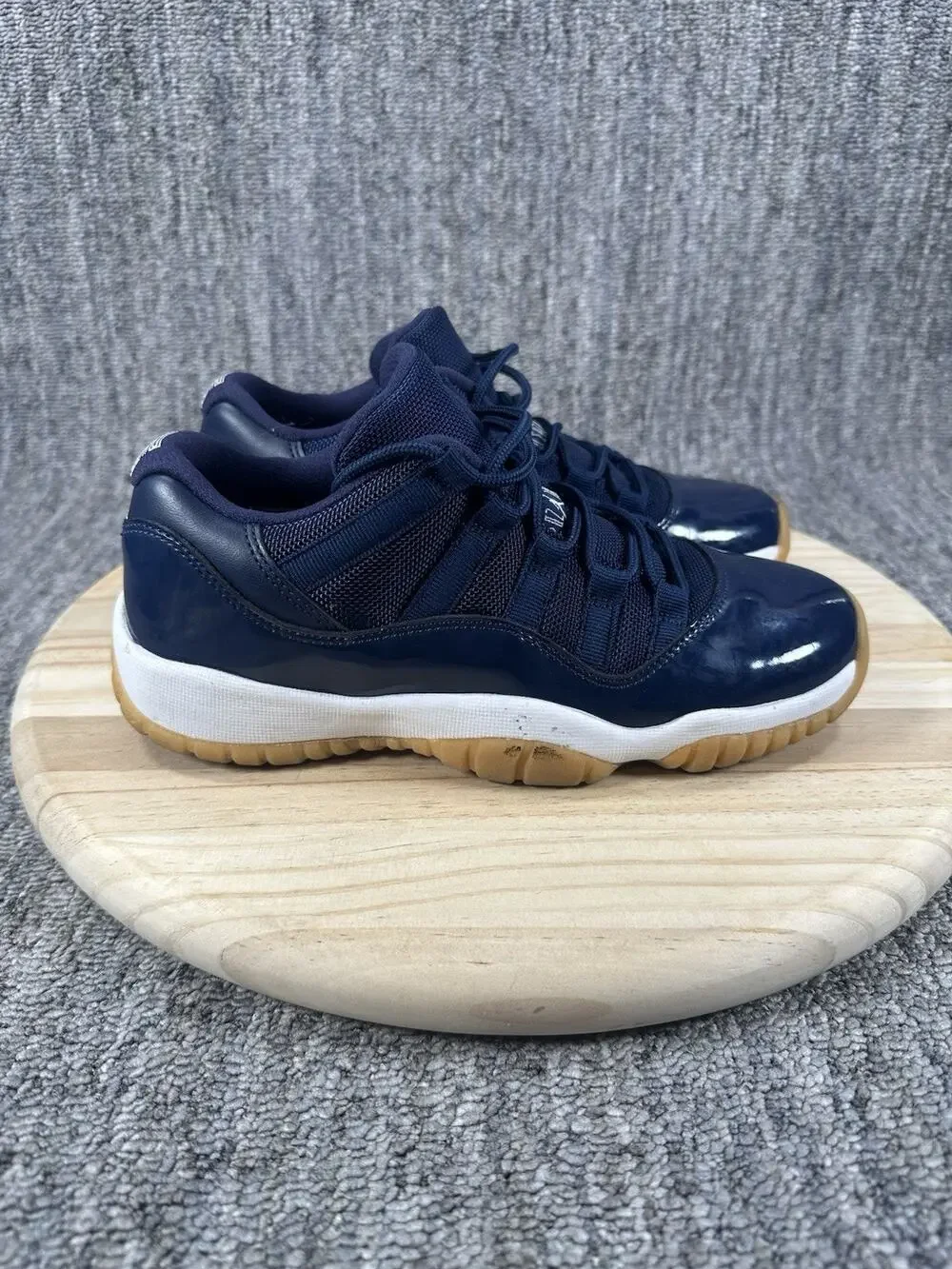 Pre-Owned Nike Air Jordan 11 GS Retro Low Navy Gum Size 4.5y